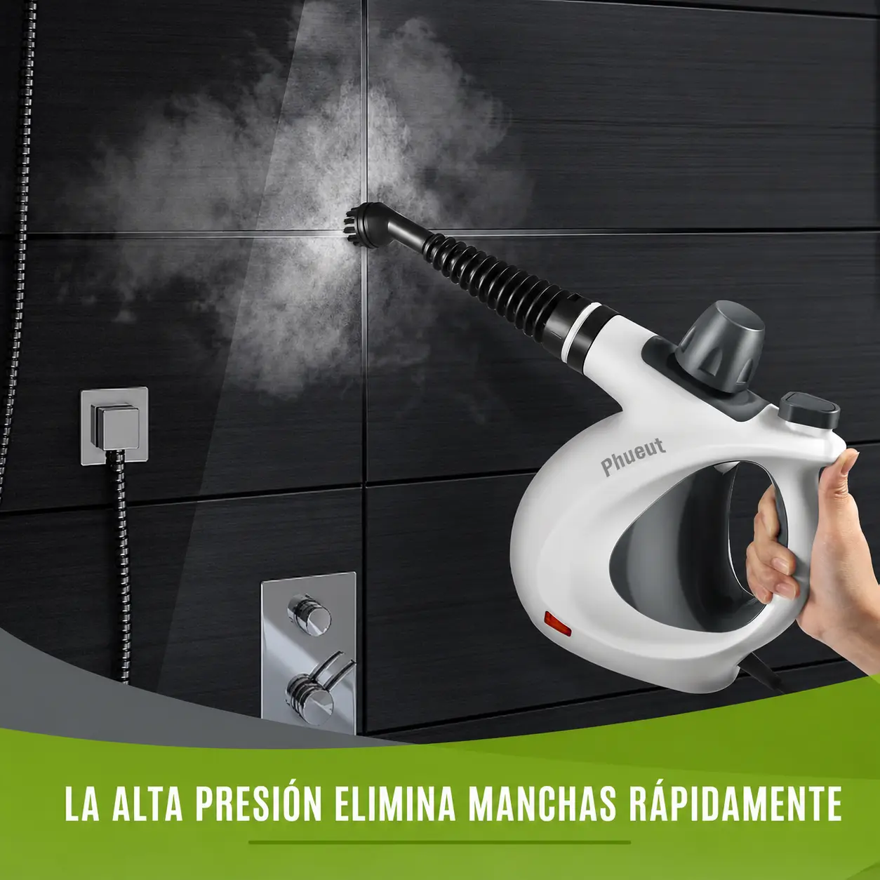 Limpiador a vapor portátil para juntas, tapicería y suelos — imagen 4