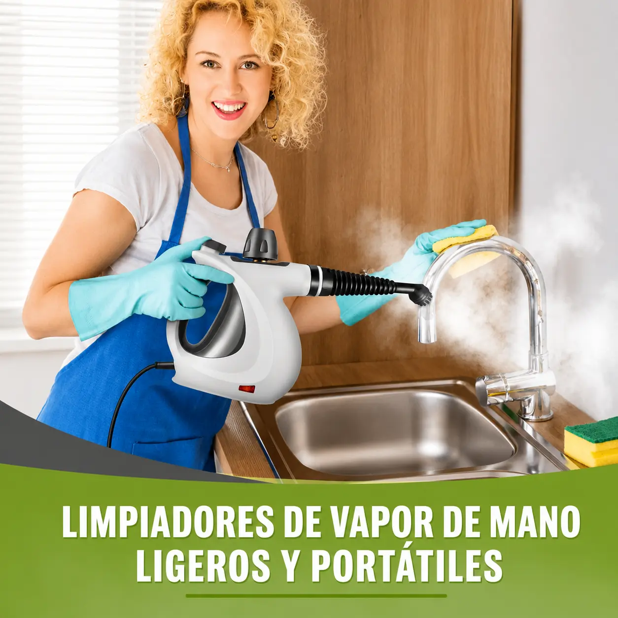 Limpiador a vapor portátil con depósito de 350 ml — imagen 8
